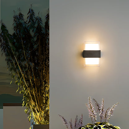 OLUZO 3.5” Modern square outdoor wall lamp