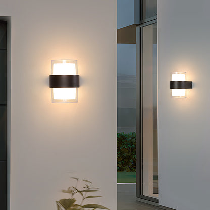 OLUZO 3.5“ Double-ended waterproofing outdoor wall lamp