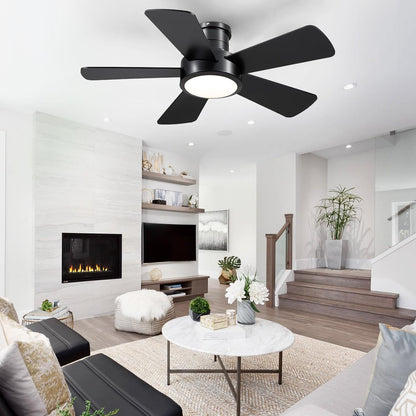 OLUZO 40“ Modern Ceiling Fans with Lights