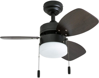 OLUZO 30“ Modern Indoor LED Ceiling Fan with Light