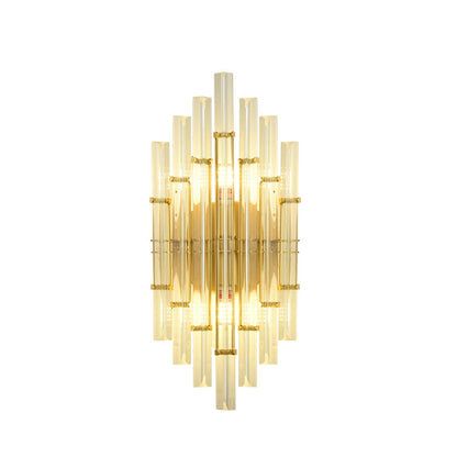 OLUZO 9” Light luxury crystal wall lamp Wall Lights