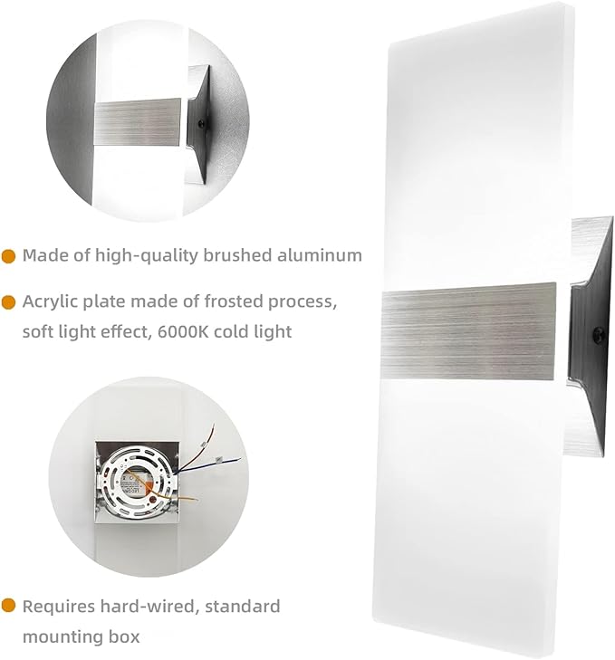 OLUZO 11.8” Modern Wall Lights