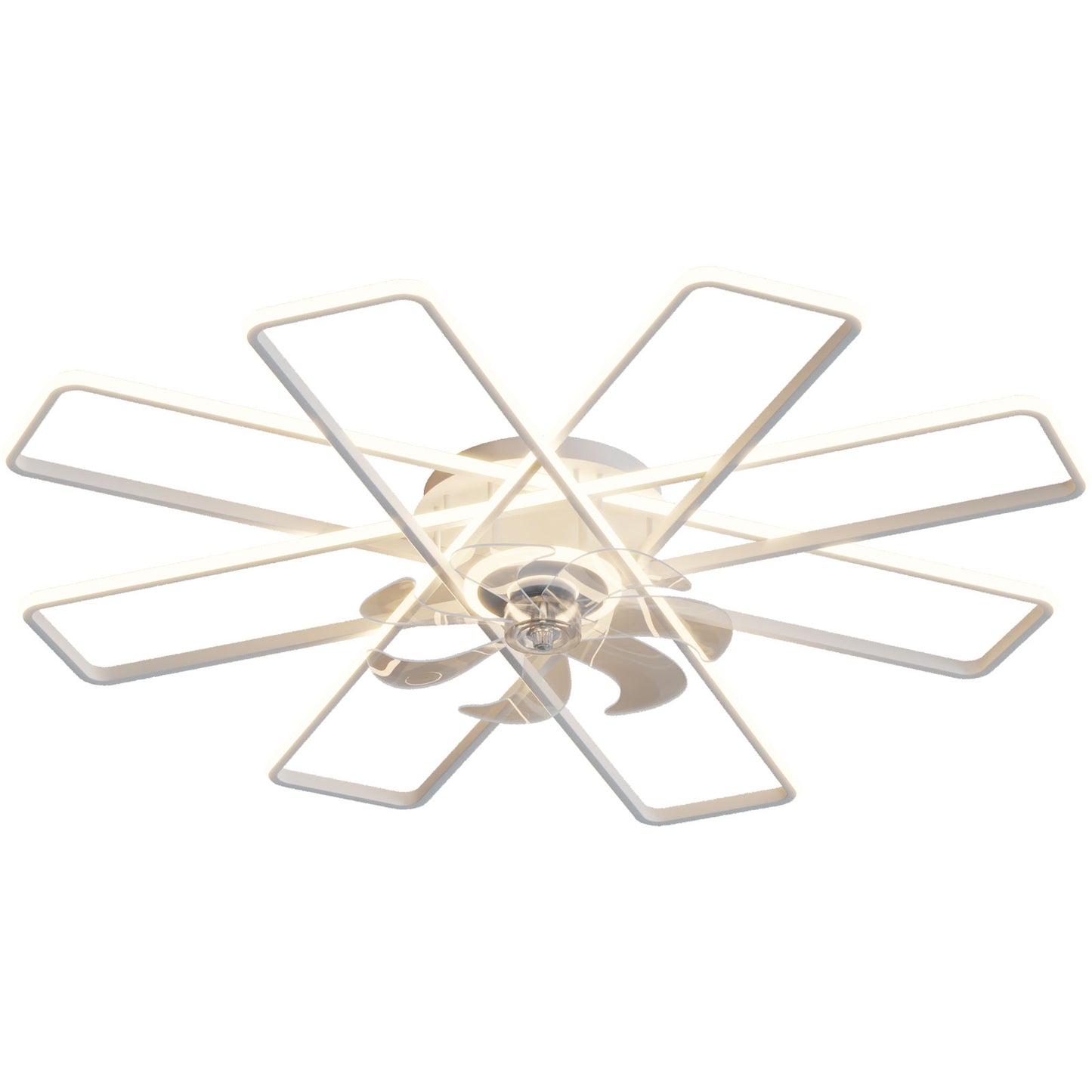 OLUZO 41" American Style Ceiling Fan with Lights