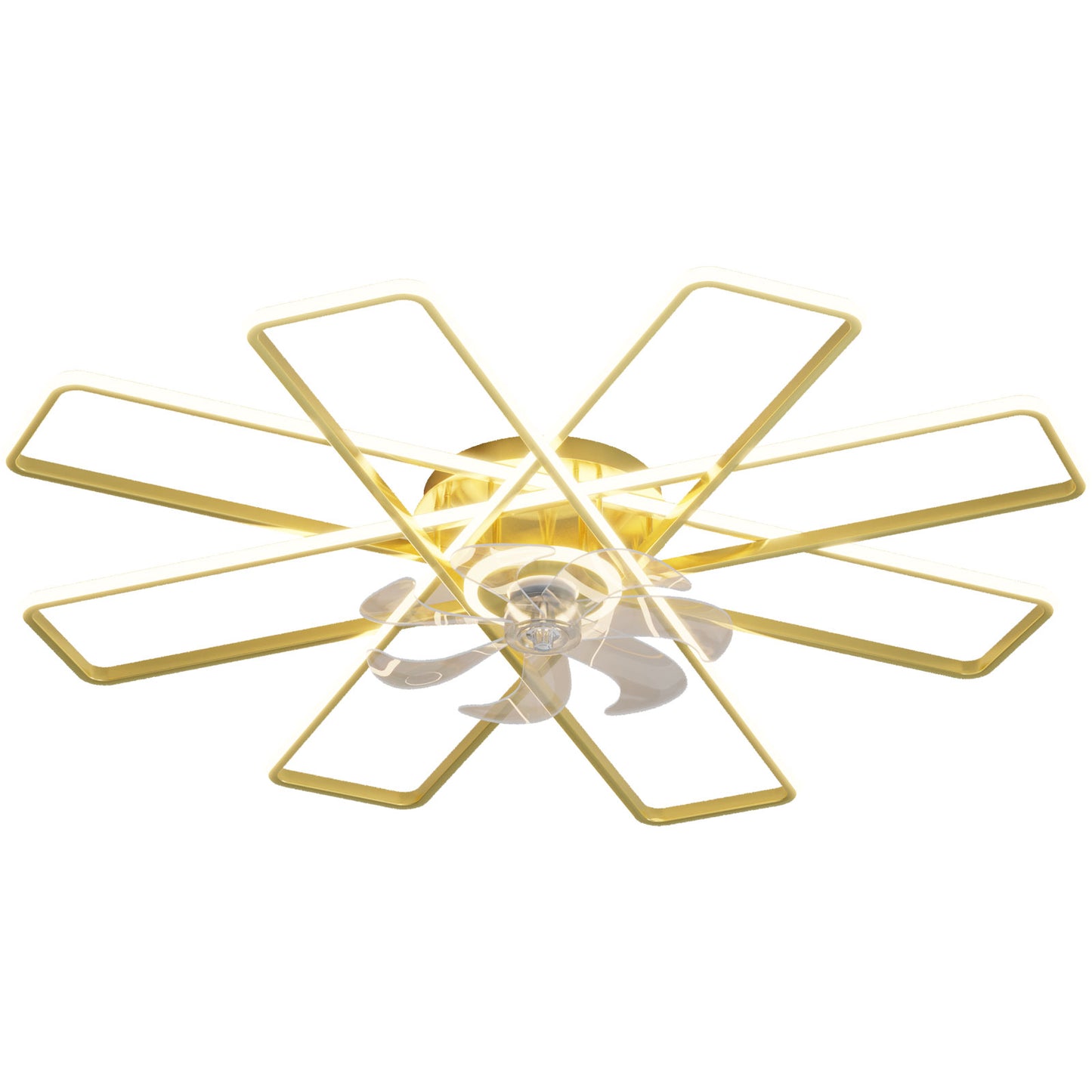 OLUZO 41" American Style Ceiling Fan with Lights