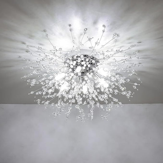 OLUZO 19.7“ Crystal  Ceiling Lights