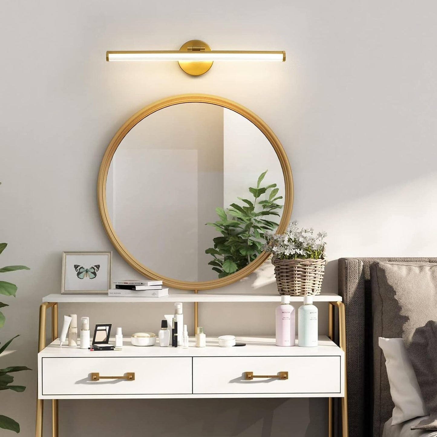 OLUZO 22“ Bathroom mirror Wall Lights