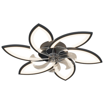 OLUZO 30.7" Ceiling Fan with Light and Remote Control 3 Color temperatures