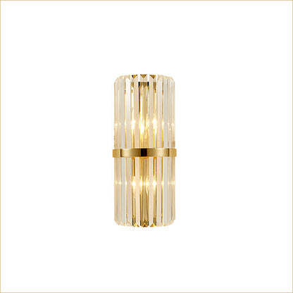 OLUZO 7.87” Simple living room crystal bar Wall Ligths