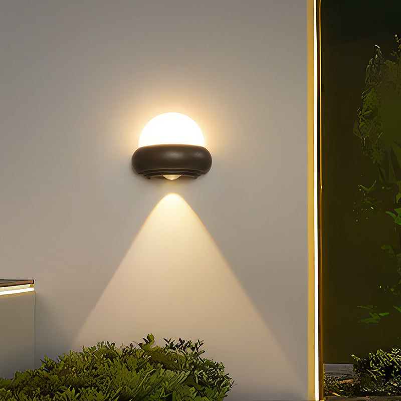 OLUZO 4.9“ Modern waterproof outdoor wall lamp