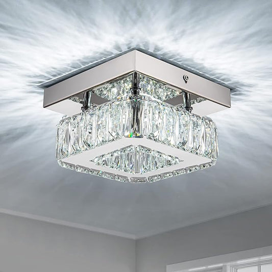 OLUZO 8“ Mini Modern Crystal Ceiling Lights