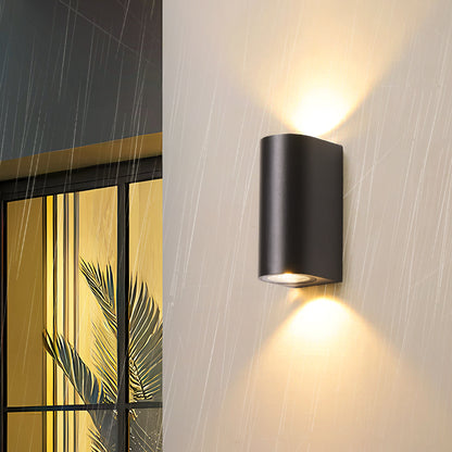 OLUZO 5.9“ Glow up and down outdoor wall lamp