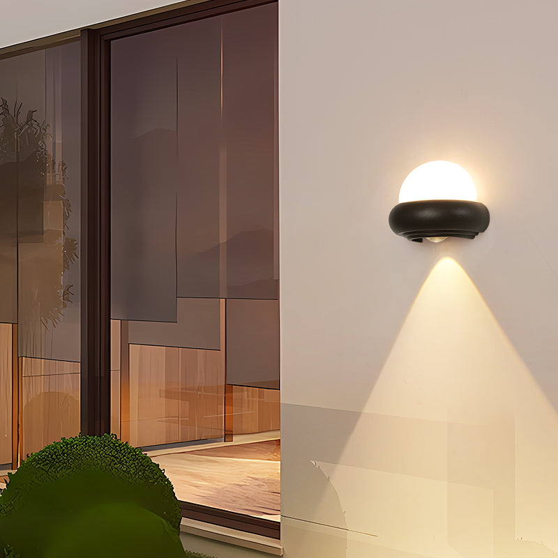 OLUZO 4.9“ Modern waterproof outdoor wall lamp