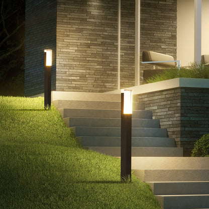 OLUZO 26.7”Waterproof courtyard Outdoor Lights