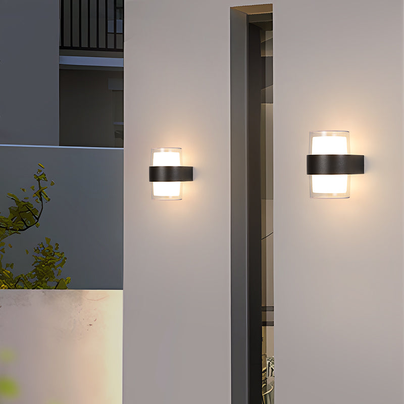 OLUZO 3.5“ Double-ended waterproofing outdoor wall lamp