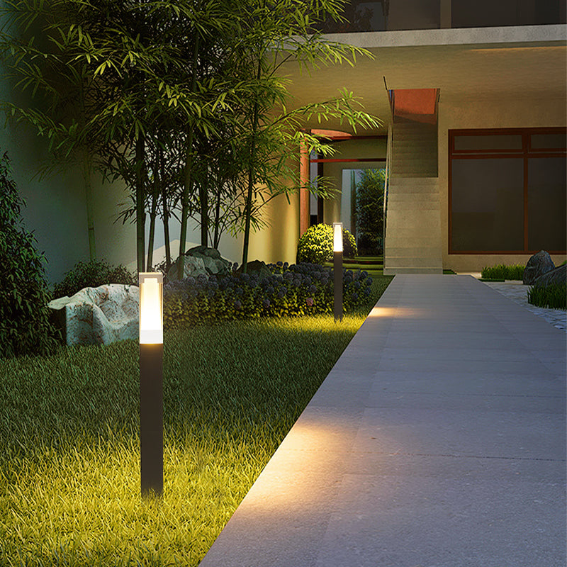 OLUZO 26.7”Waterproof courtyard Outdoor Lights