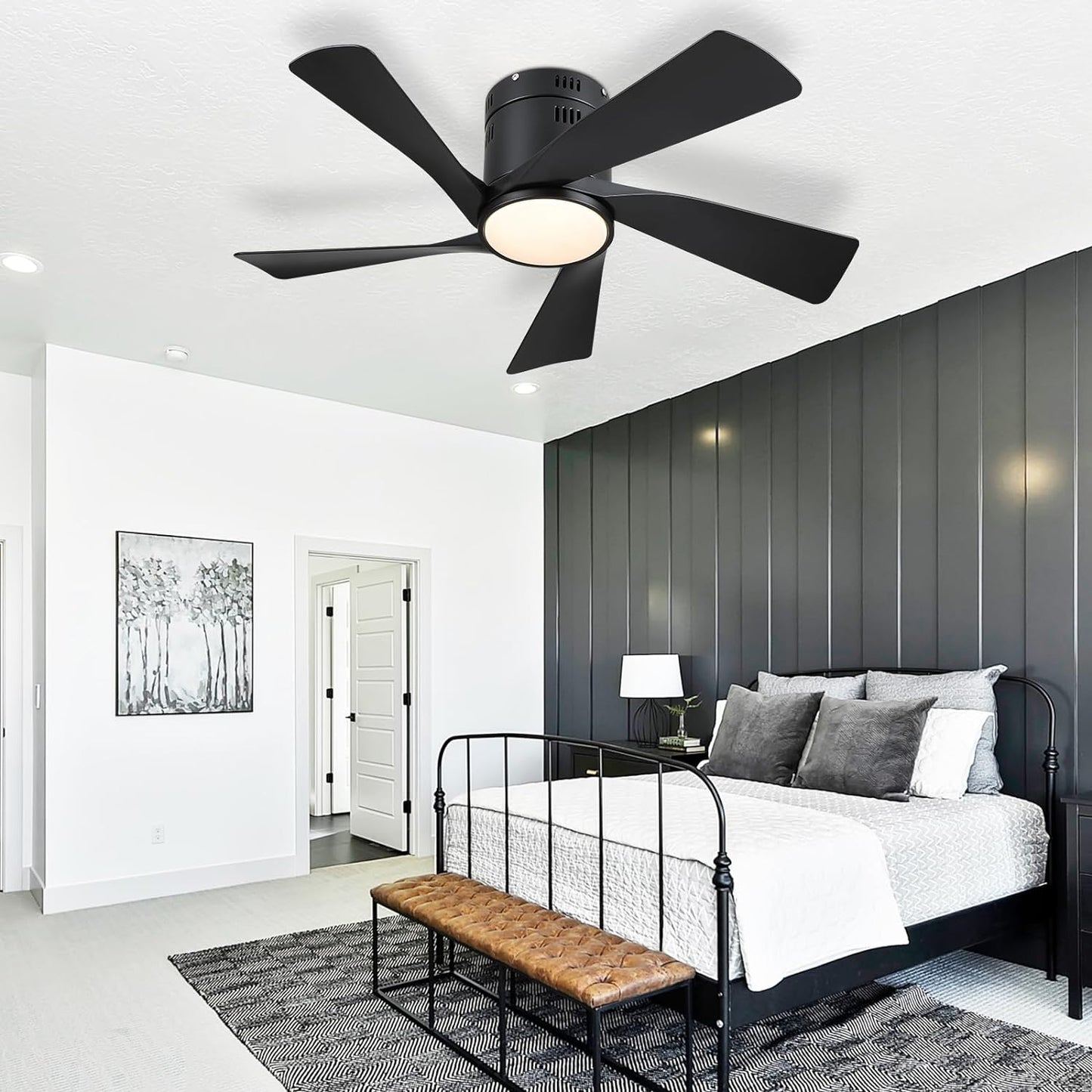 OLUZO 36” Unique design Ceiling Fan