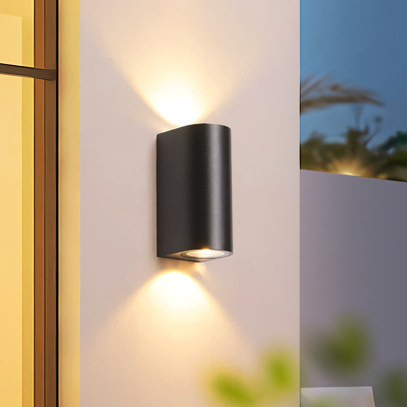 OLUZO 5.9“ Glow up and down outdoor wall lamp