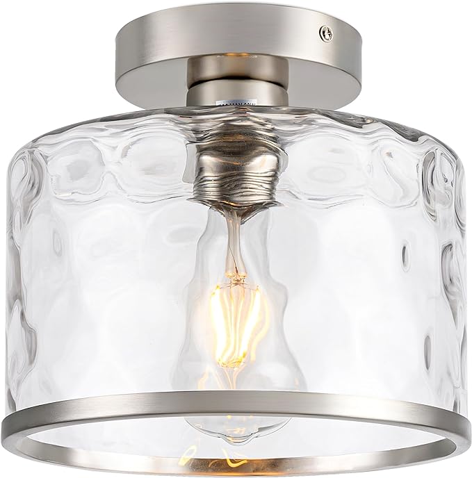 OLUZO 8.78” glass Ceiling Lights