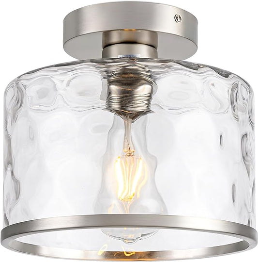 OLUZO 8.78” glass Ceiling Lights