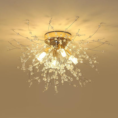 OLUZO 15.7‘’ Nordic Crystal Simplicity Ceiling Light