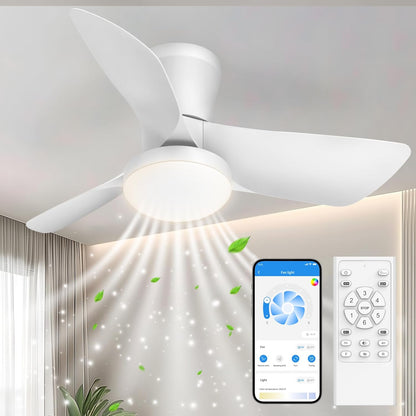 OLUZO 30“ Simple and modern Ceiling Fan