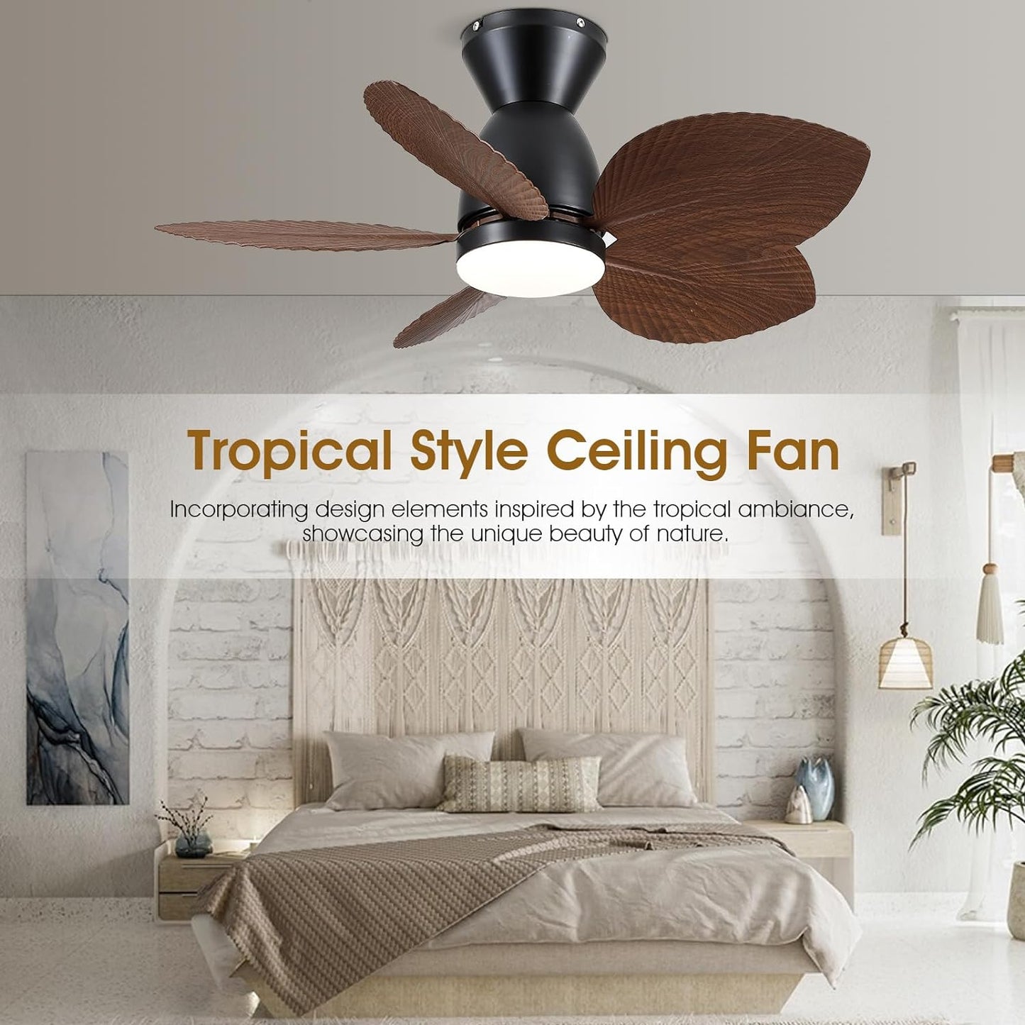 OLUZO 30” Personalized design Ceiling Fan