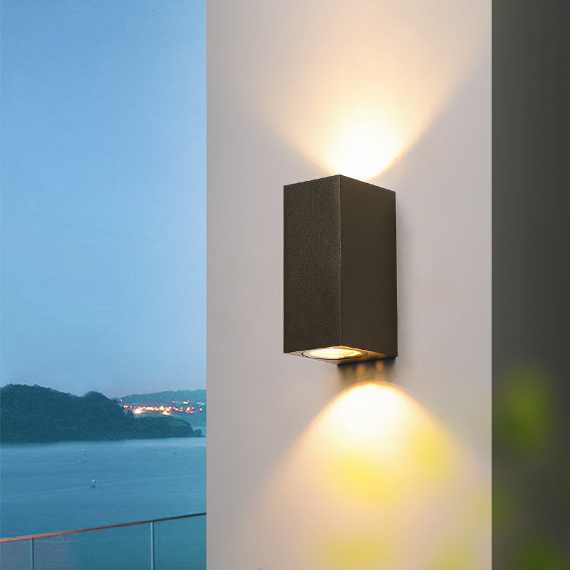 OLUZO 5.9” The aluminum is modern and simple outdoor wall lamp