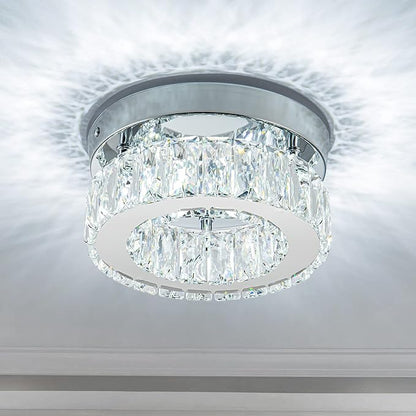 OLUZO 8" Mini Modern Crystal Ceiling Lights