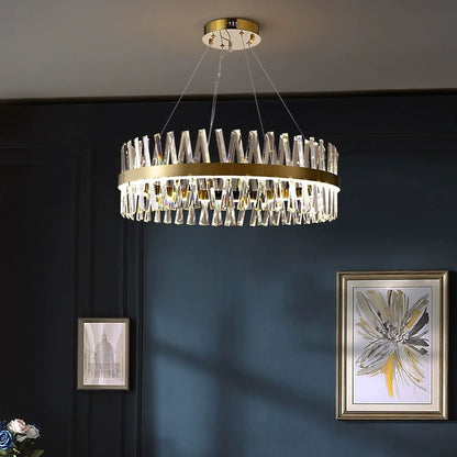 OLUZO 23.6“ Modern crystal Ceiling Lights