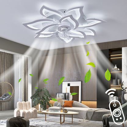 OLUZO 32" Ceiling Light with Fan