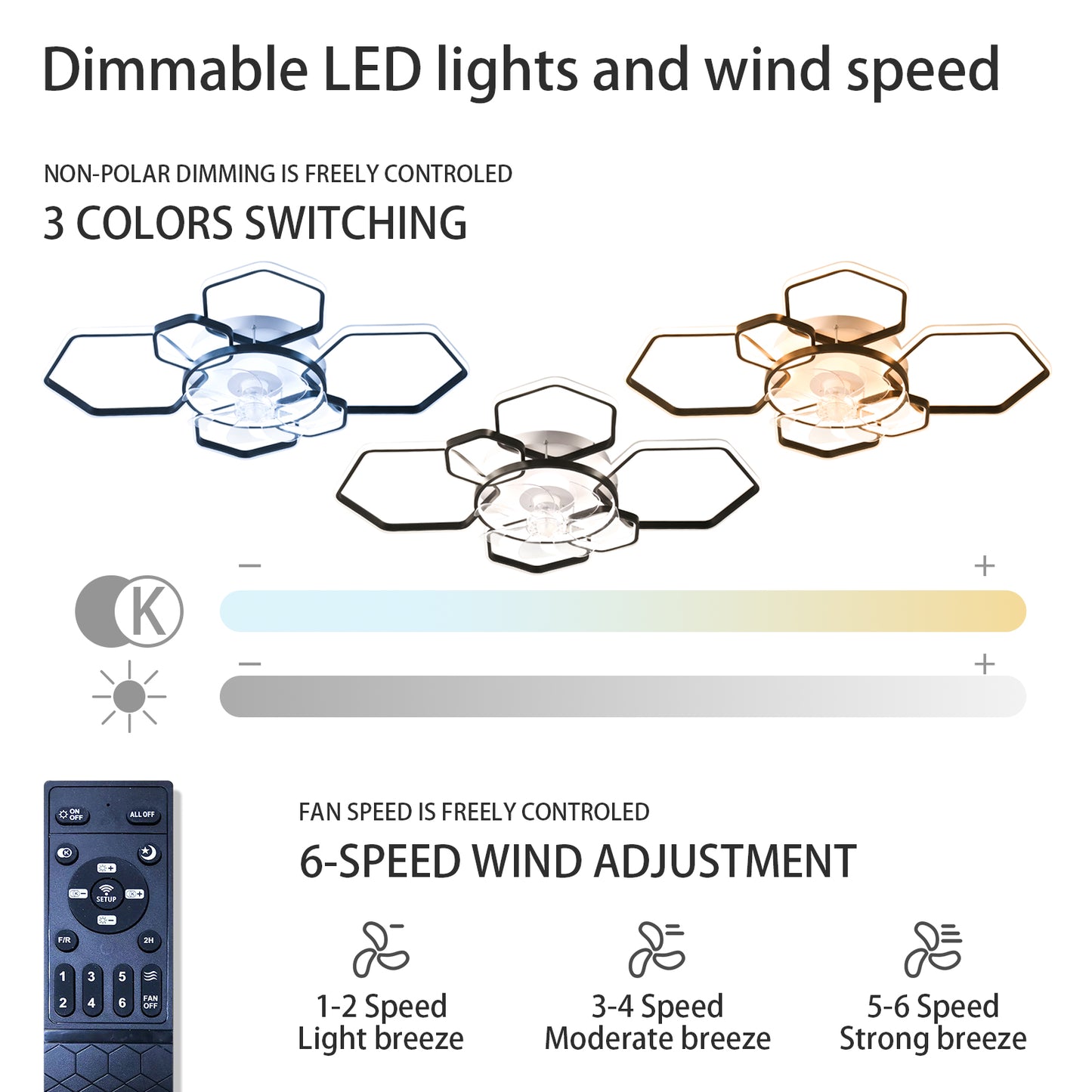 OLUZO 40" Ceiling Light with Fan Modern【get 30% coupon , buy on amz with code】